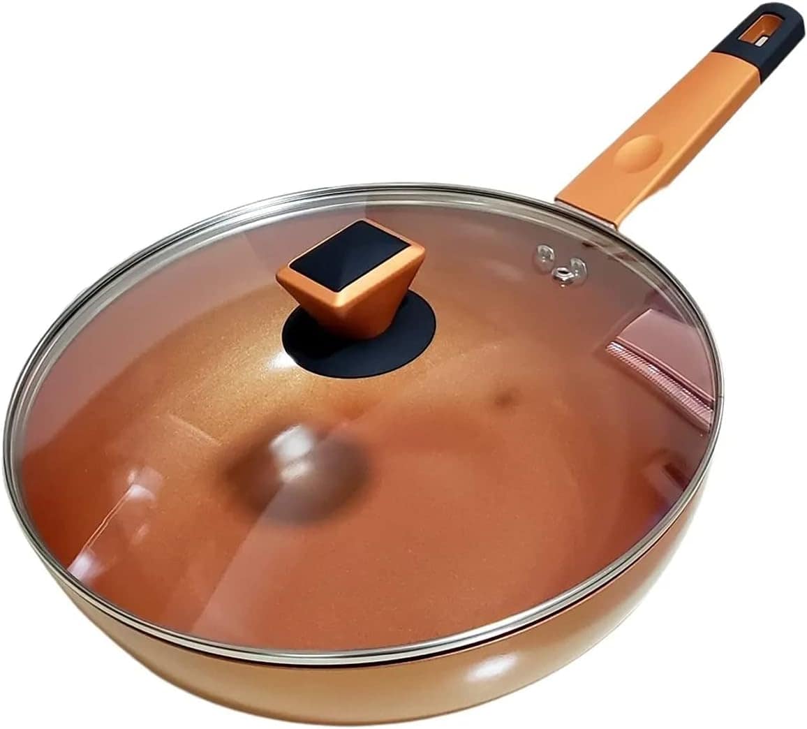 Frigideira Wok MaxChef com Revestimento Cerâmico 28cm Com Ta...