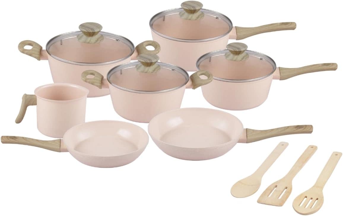 Jogo de Panelas Premium 10 Peças Indução Revestimento Cerâmi...