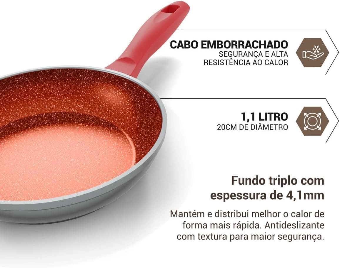 Frigideira Philco PPN20A Revestimento Redstone 1,1L - Image 5