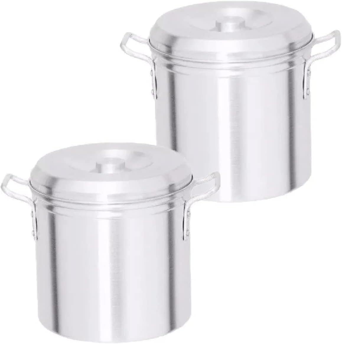 Caldeirão 2 Pç Industrial Grande Cerveja Aluminio N30 E N40