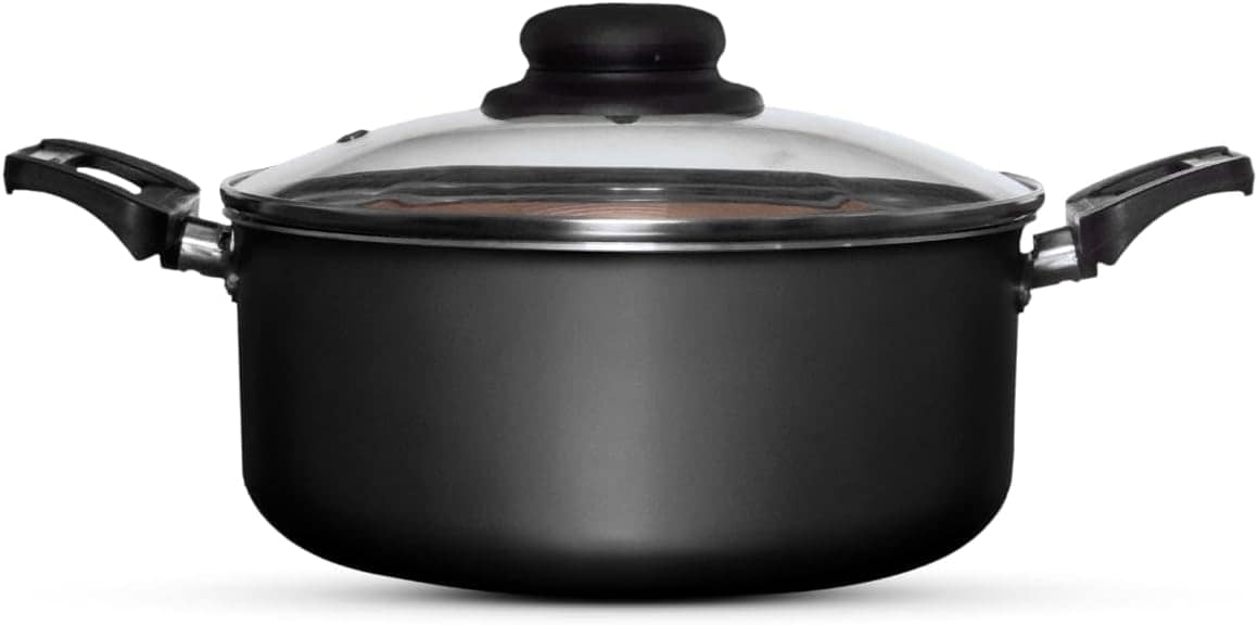 Jogo de Panelas Antiaderentes 10 Peças - 7 Panelas Cor Preta... - Image 3