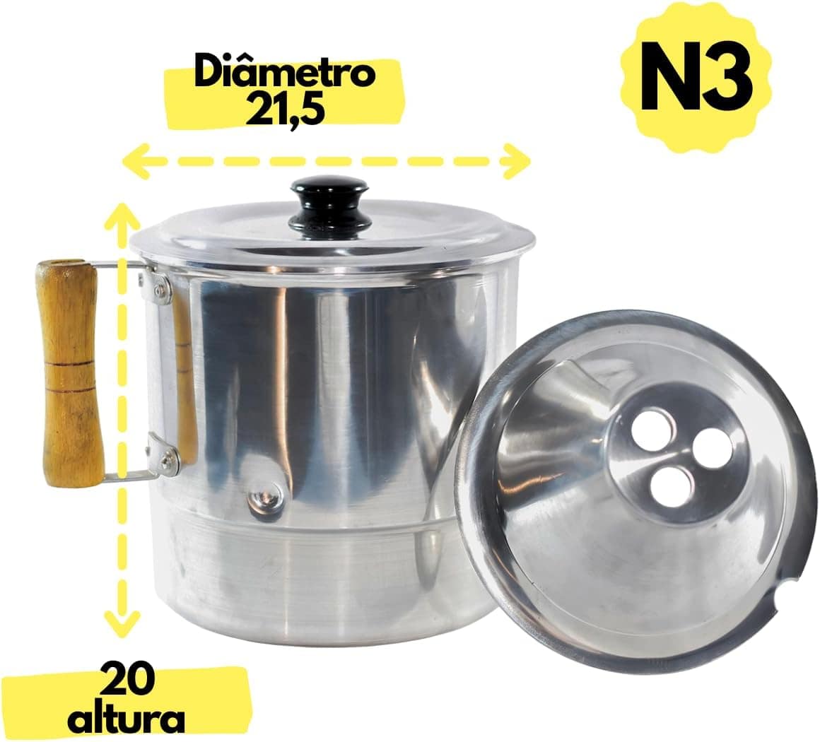 Fervedor de Leite Caneco Inderramavel 3 Litros Com Tampa Em ... - Image 2