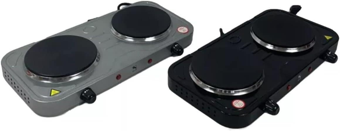 Fogareiro Eletrico Portatil 2 Bocas Potencia 2000W Fogão Ele...