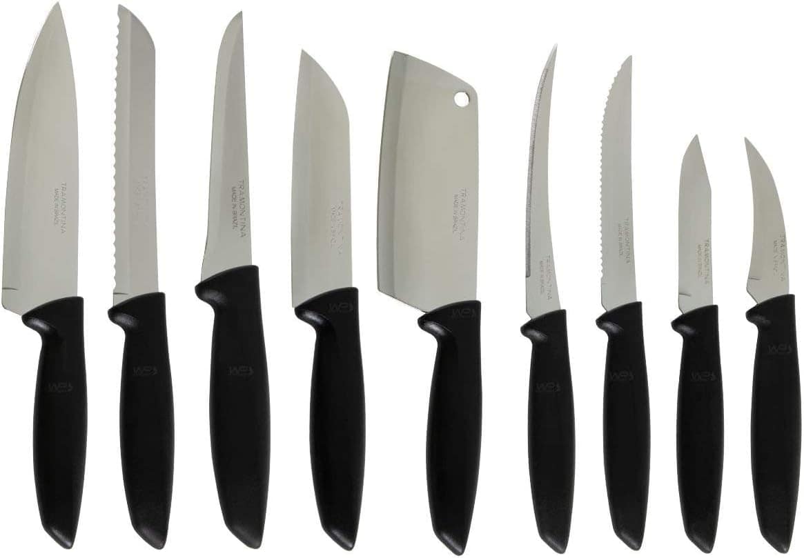 Jogo de Facas Tramontina Plenus com Lâminas em Aço Inox e Ca...
