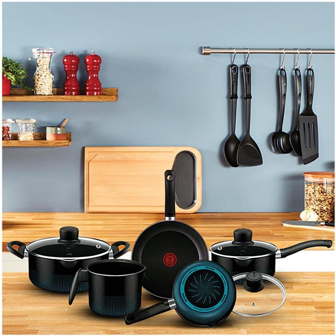 Jogo de Panelas, Rochedo, Smart, 5 peças, Preto - Image 5