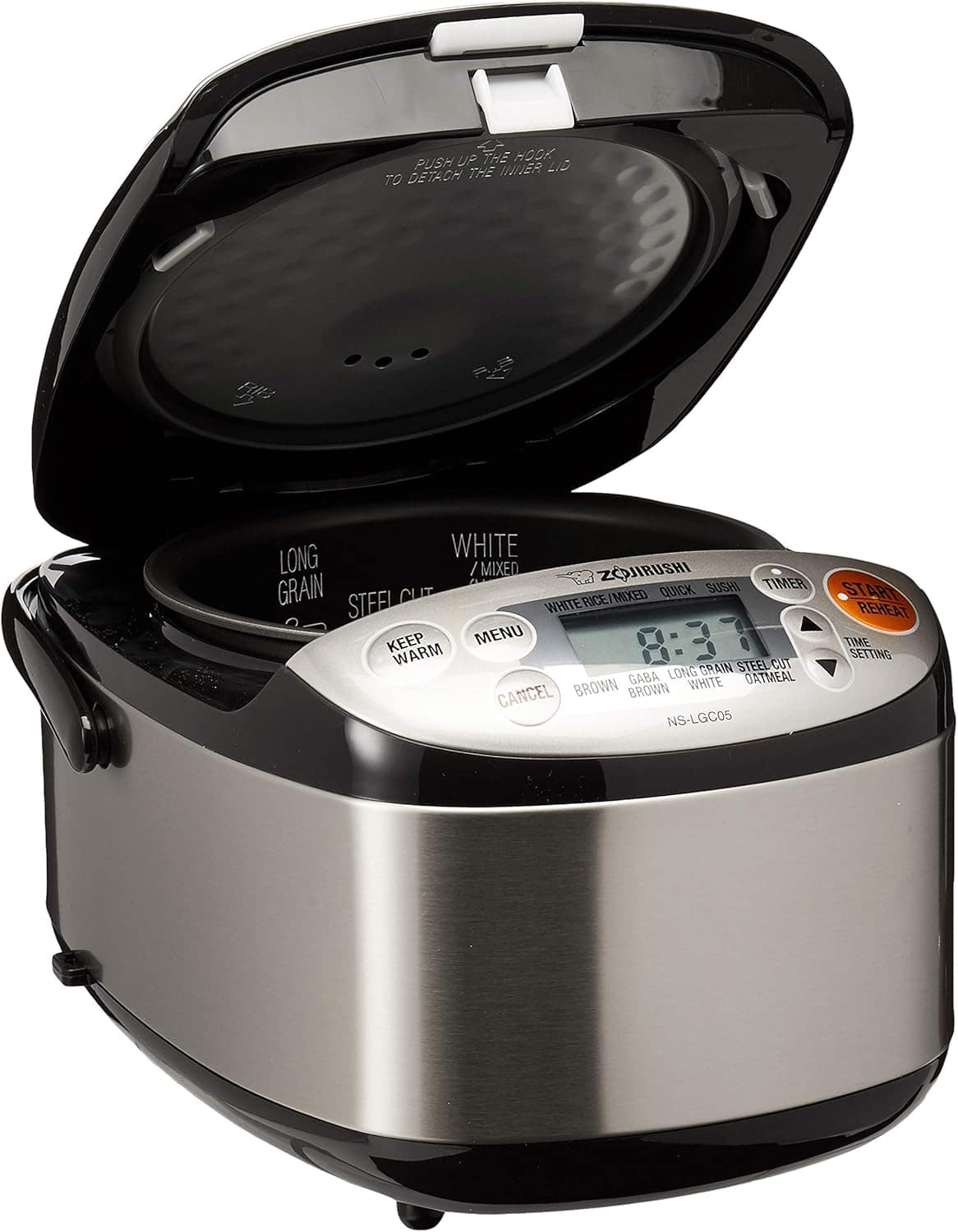 Zojirushi Panela de arroz e aquecedor Micom NS-LGC05XB, 3 xí... - Image 2