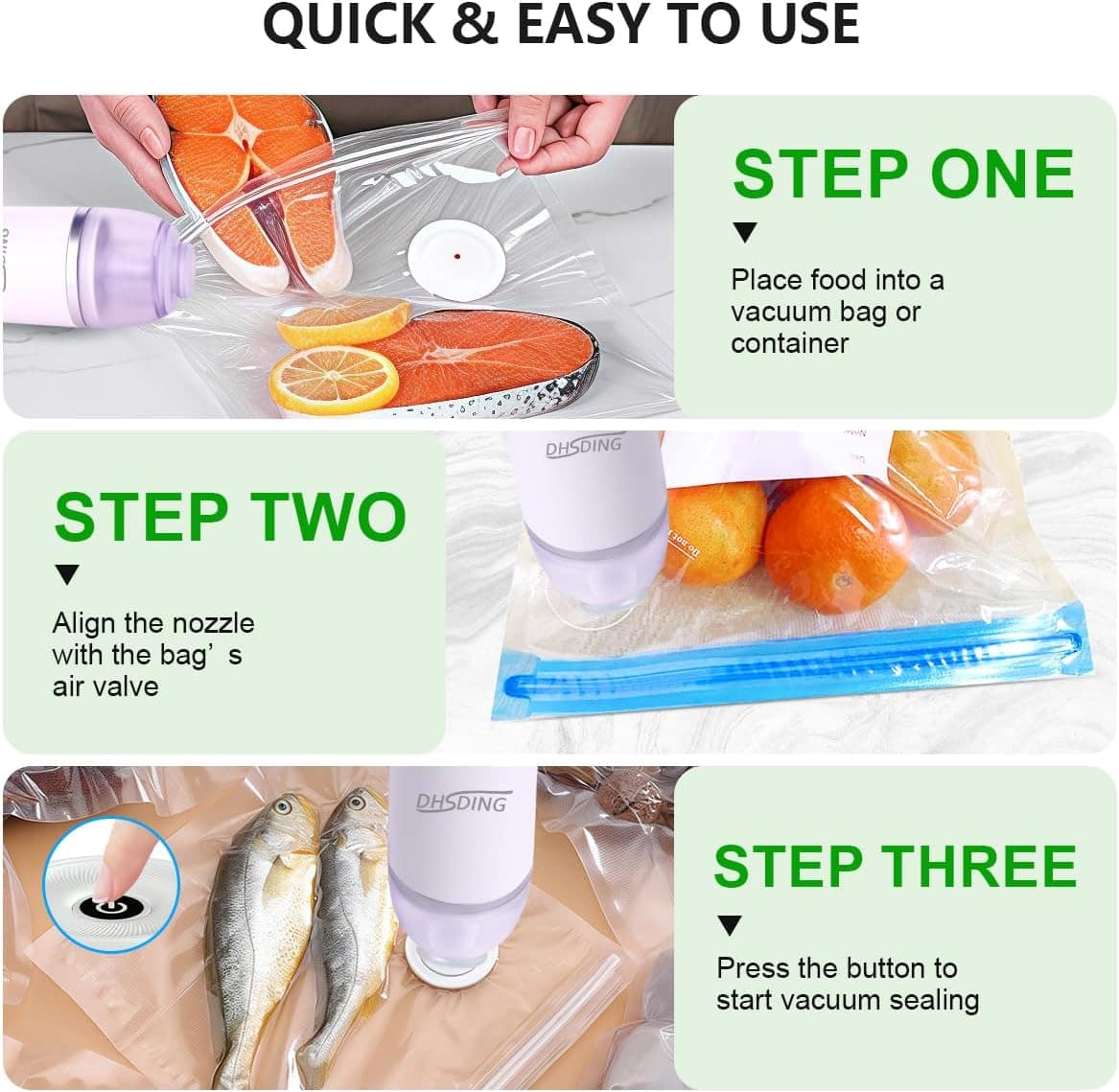 Máquina seladora a vácuo para economia de alimentos, selador... - Image 5