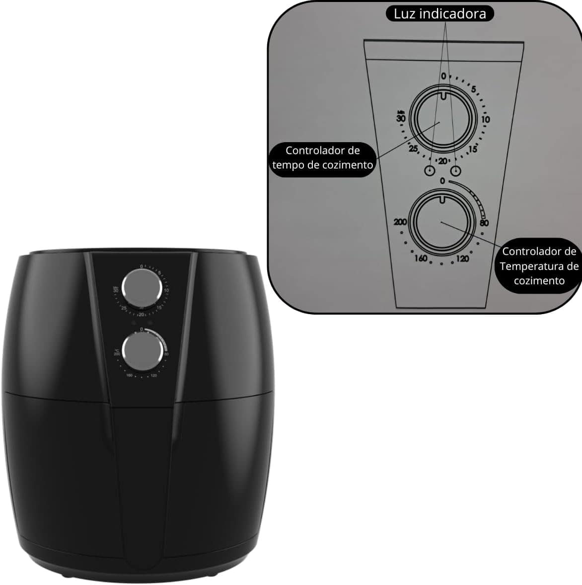 Fritadeira Air Fryer Elétrica Sem Óleo 4,8l antiaderente Alt... | É bom mesmo? Descubra antes de comprar - Image 5