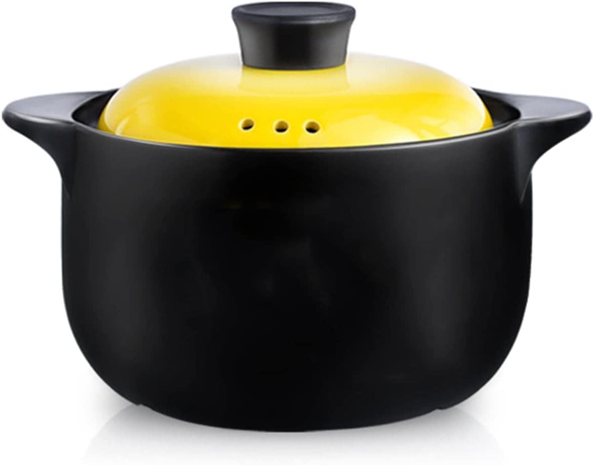 Panela de cerâmica à prova de vazamento panela de sopa total...