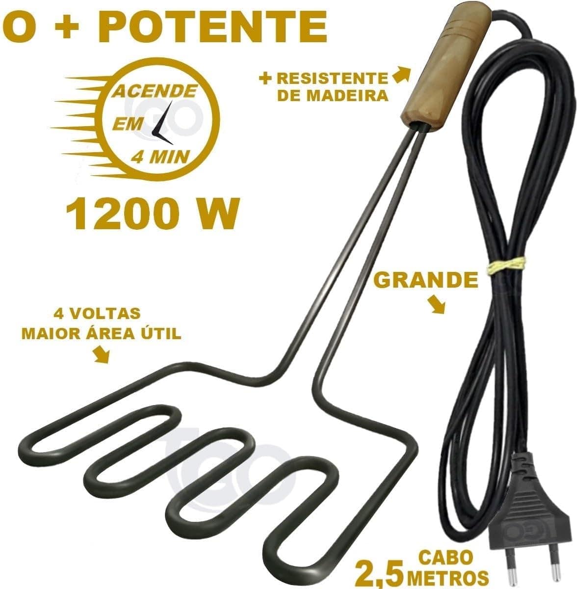 Acendedor Elétrico Churrasqueira Carvão Acende+rápido (220, ... - Image 2