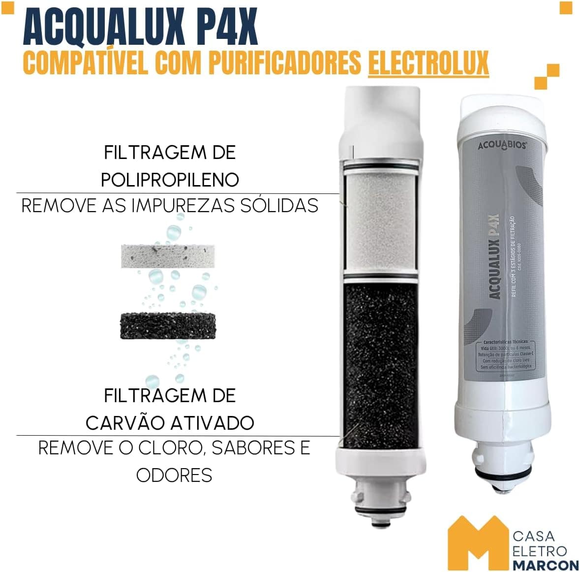 Kit 2 Refil Filtro Acquabios Compatível Para Purificadores E... | É bom mesmo? Descubra antes de comprar - Image 3