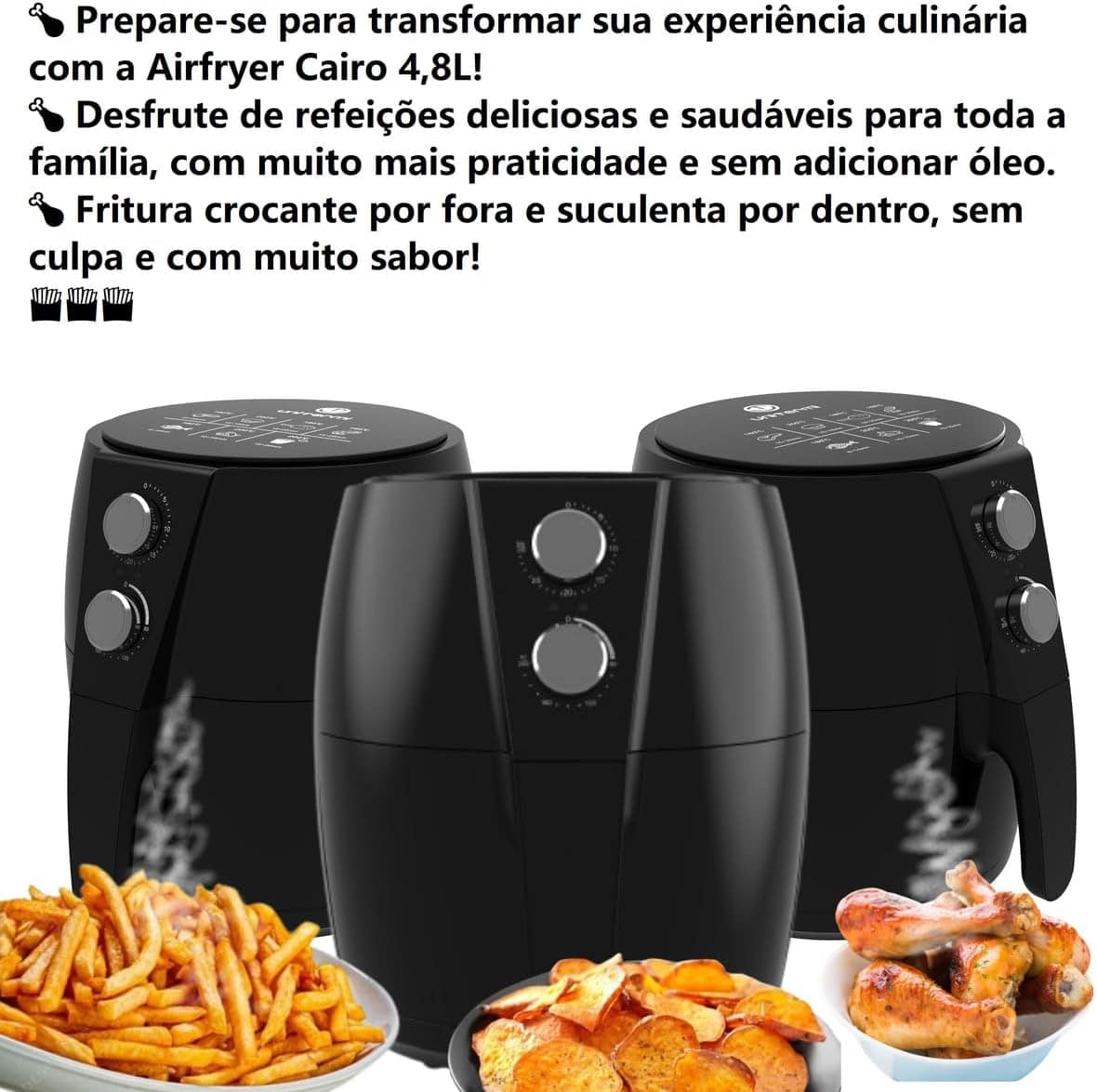 Air Fryer Fritadeira Elétrica sem óleo 4,8L Cairo (220v) | É bom mesmo? Descubra antes de comprar - Image 5