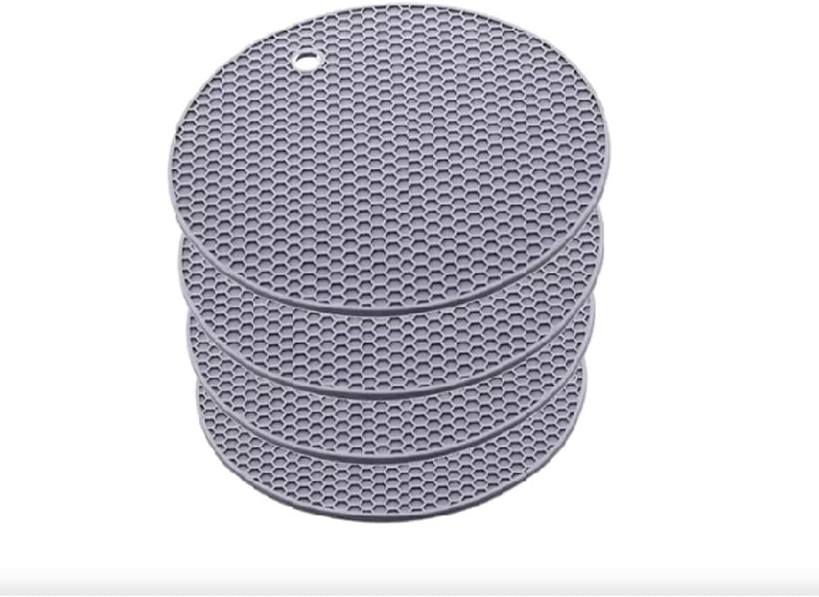 Kit 4 Unidades Descanso De Panela De Silicone Redondo Colors...