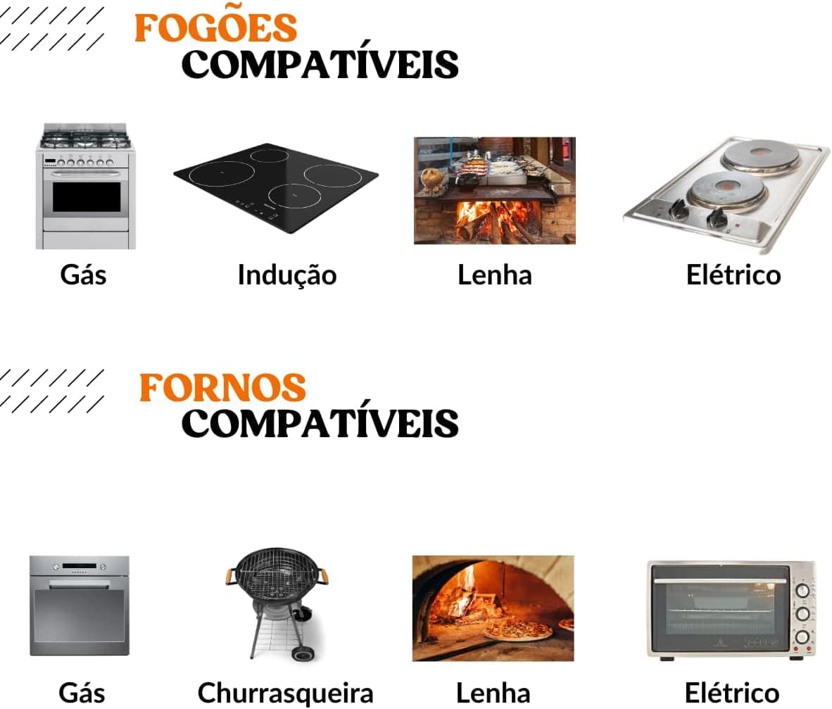 Panela Paella 36 cm Com Tampa de Ferro Fundido - Image 6