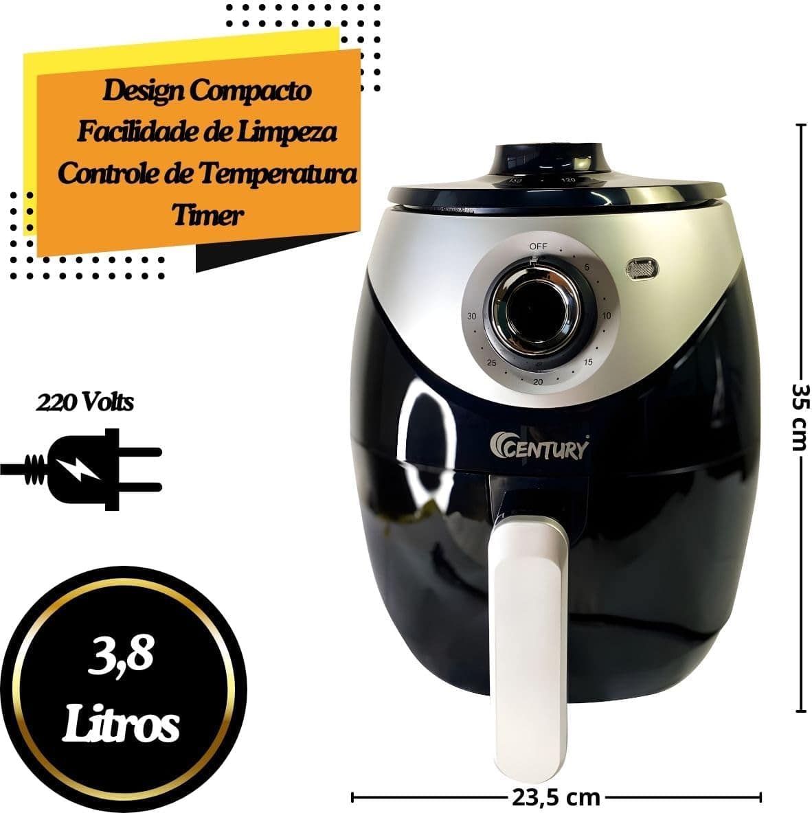 Fritadeira Elétrica Air Fryer 3,8L - Saúde e Praticidade (22... | É bom mesmo? Descubra antes de comprar - Image 5