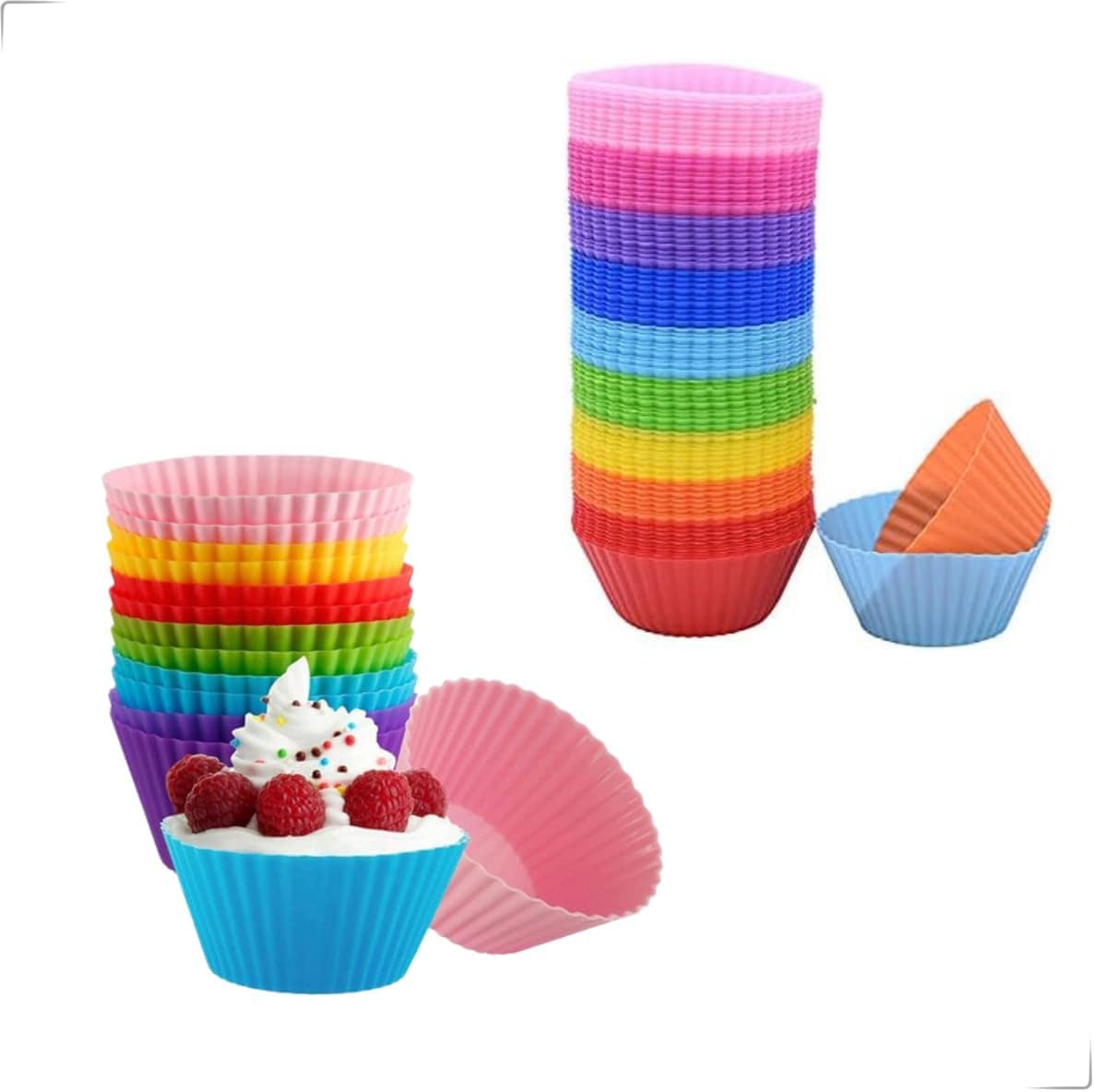 Jogo 12 Formas de Silicone Cupcake Muffin Assadeira Air Frye... | É bom mesmo? Descubra antes de comprar - Image 7