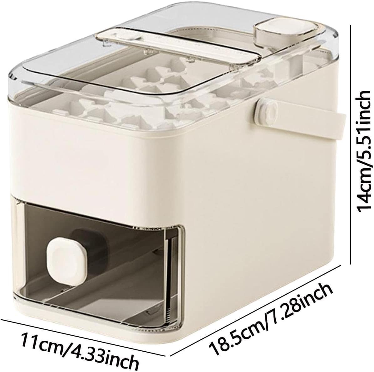 Yajuyi Bandeja de gelo com tampa, utensílios para fazer gelo... - Image 4