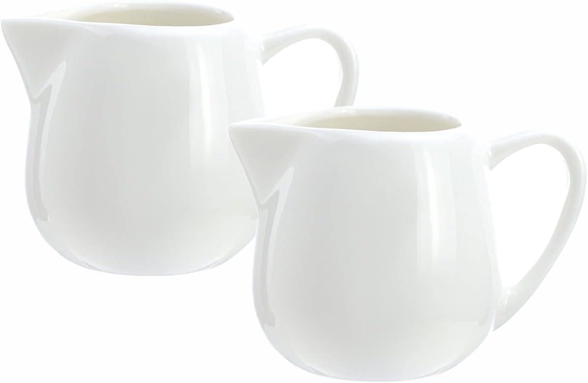 Sizikato 2 mini cremes clássicos de cerâmica branca pura com...