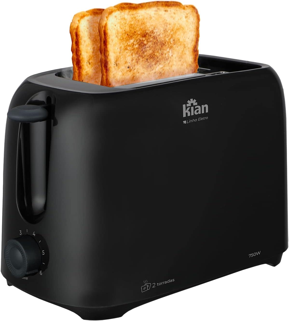 Kian - Torradeira Elétrica 220V Preto 750W TO-100