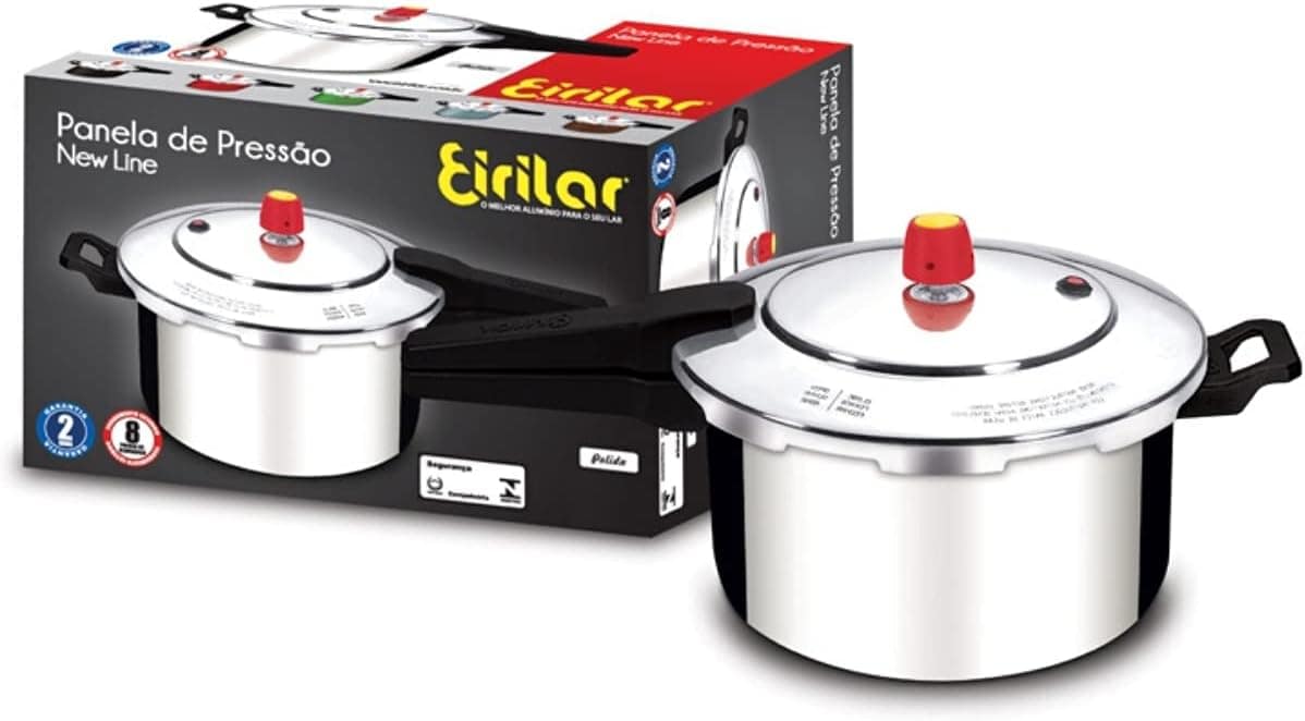 Panela de Pressão Polida New Line 5L