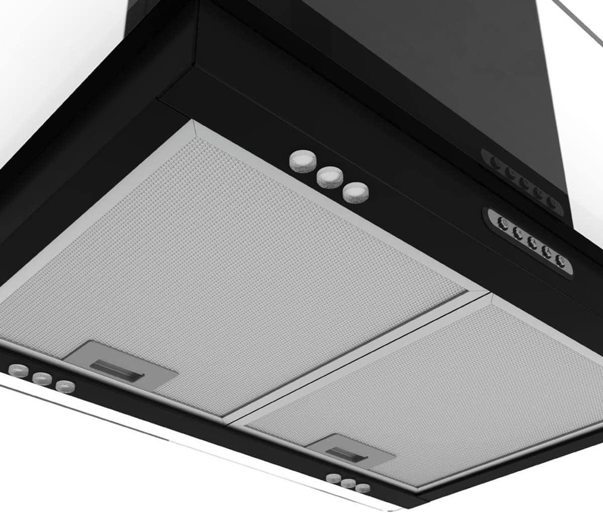 Coifa Exasutor Ilha Vidro Reto 60cm Black Fogatti 4 a 5 Boca... - Image 3