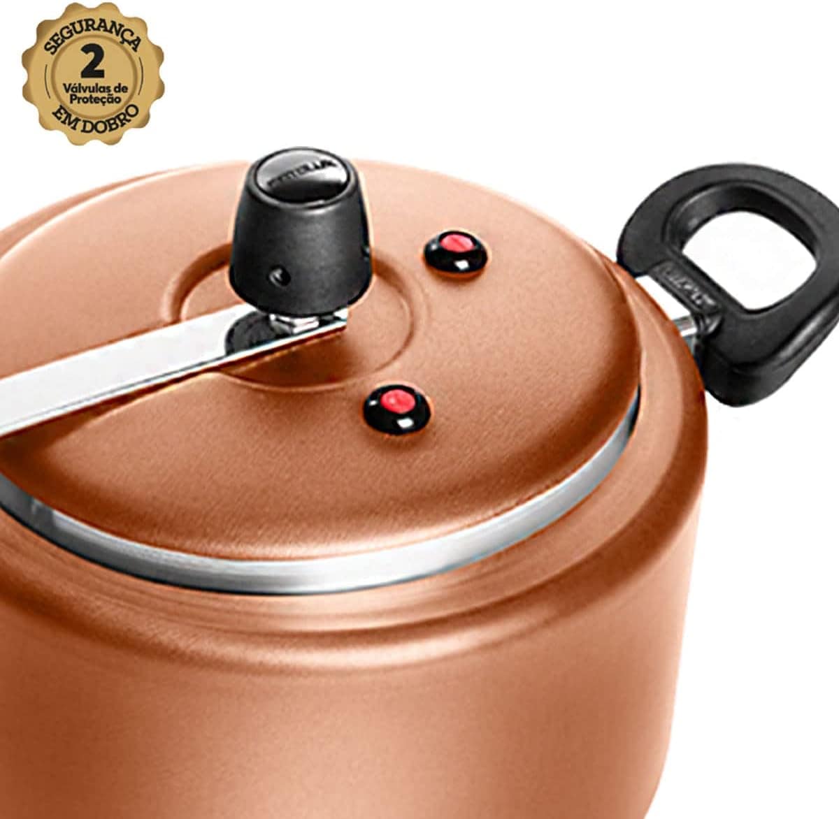 Panela De Pressão 5 Litros Antiaderente Cobre Patolux - Image 4