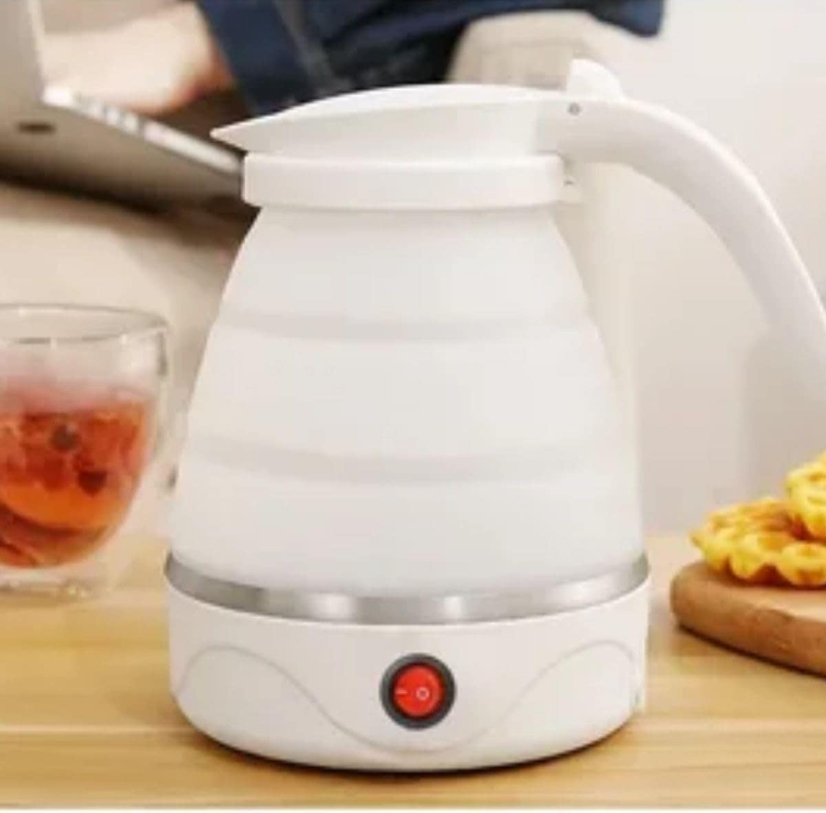 Chaleira Jarra Elétrica De Silicone Dobrável Retrátil Portát... - Image 2