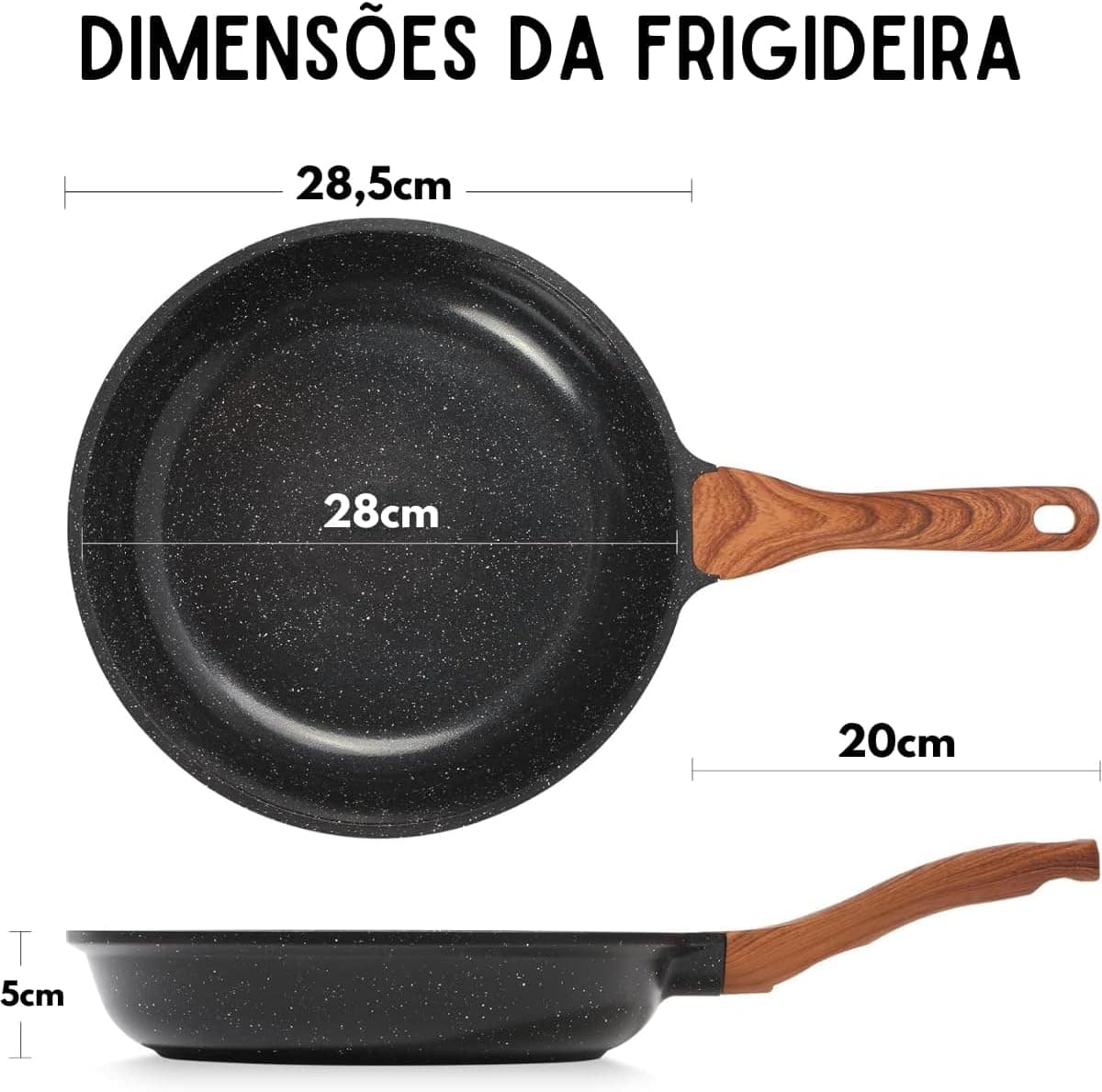 Frigideira Antiaderente Com Tampa 28cm e Revestimento em Cer... - Image 4
