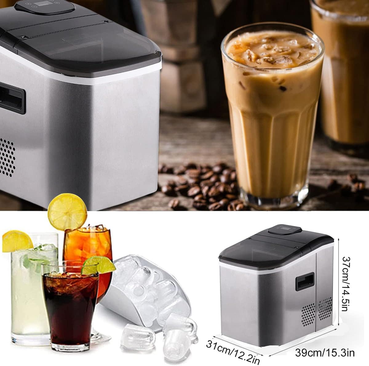 星姿 Bancada para máquina de gelo, refil de água de 3 maneiras... - Image 3