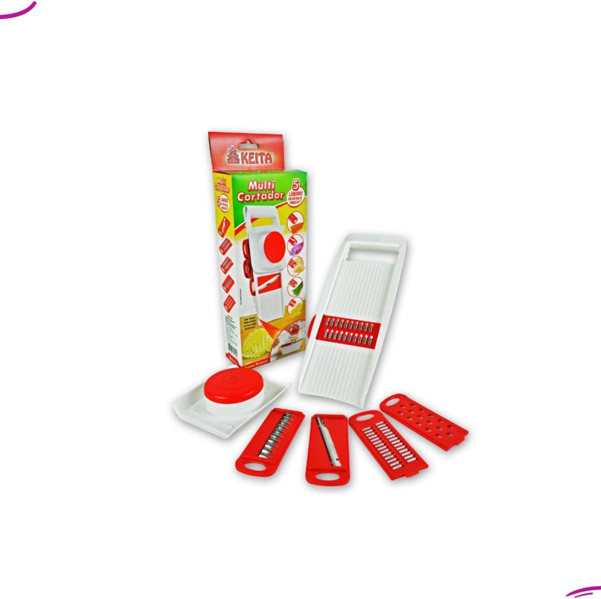 Multi Cortador 5 Em 1 Mandolin Keita Fatiador Ralador Picado... - Image 2