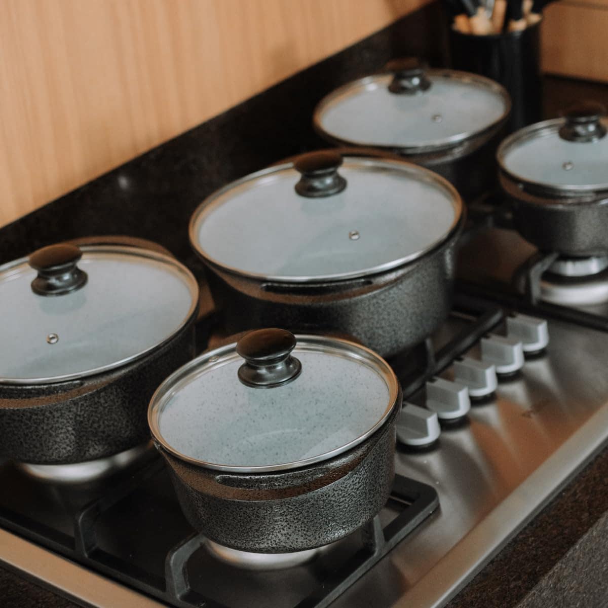 Jogo De Panelas Cerâmica Atoxica Antiaderente em Aluminio Fu... - Image 2