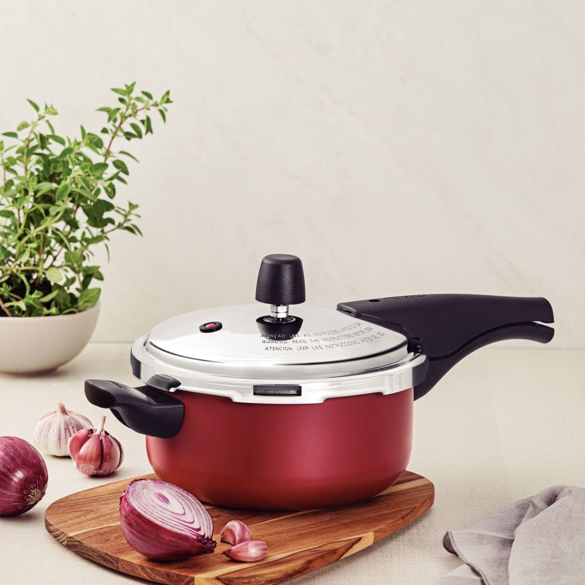 Panela De Pressão De Alumínio Com Revestimento Antiaderente ... - Image 4