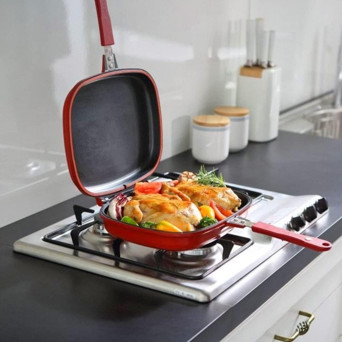 Panela Frigideira Dupla Multiuso Antiaderente Maxchef - Image 6