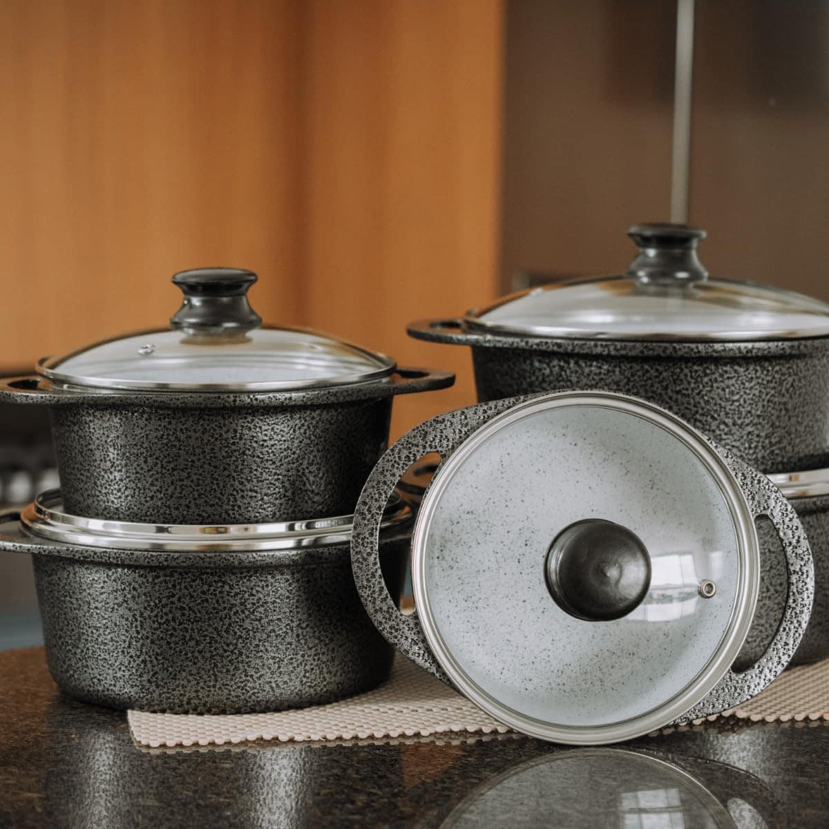 Jogo De Panelas Cerâmica Atoxica Antiaderente em Aluminio Fu... - Image 7