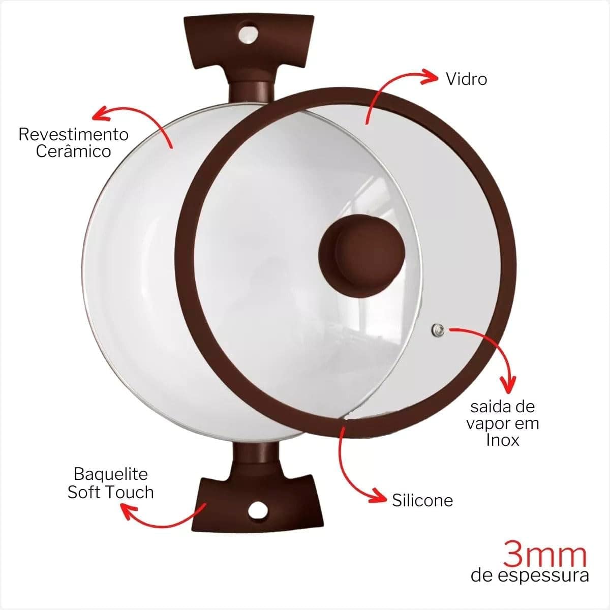 Hauskraft, Jogo de Panelas Hauskraft Revestimento Ceramico I... - Image 3