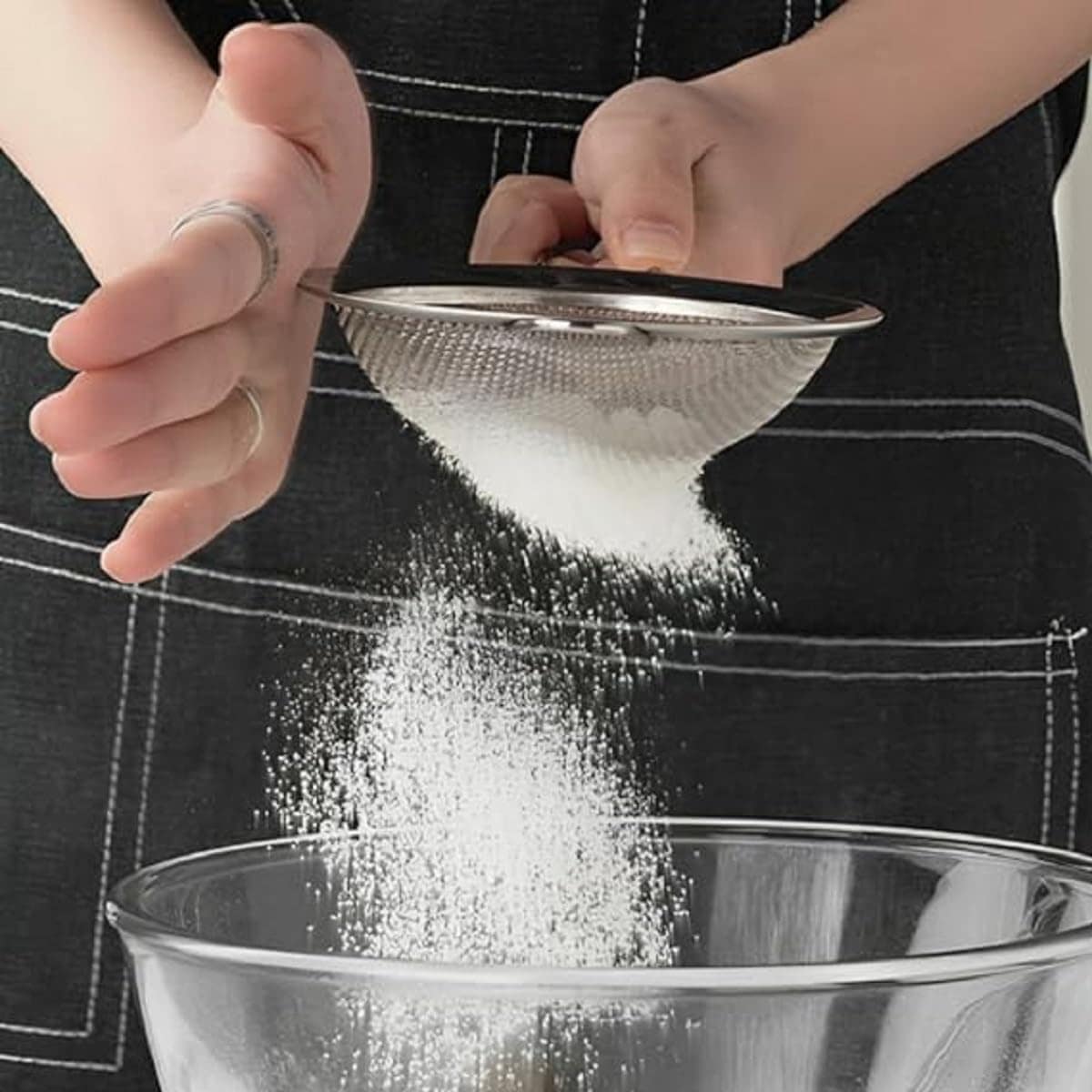 Jogo 3 Peneiras em Aço Inox Resistente Luxo Para Coar Polvil... - Image 4