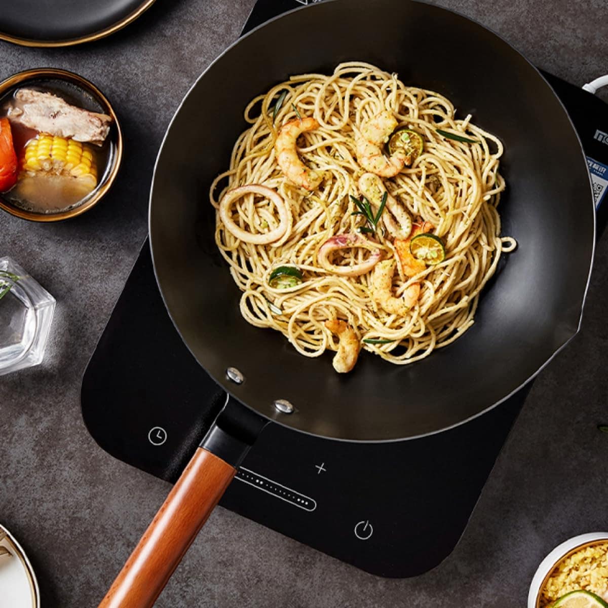 Frigideira Grande Antiaderente de Cerâmica com Cabo de Madei... - Image 4