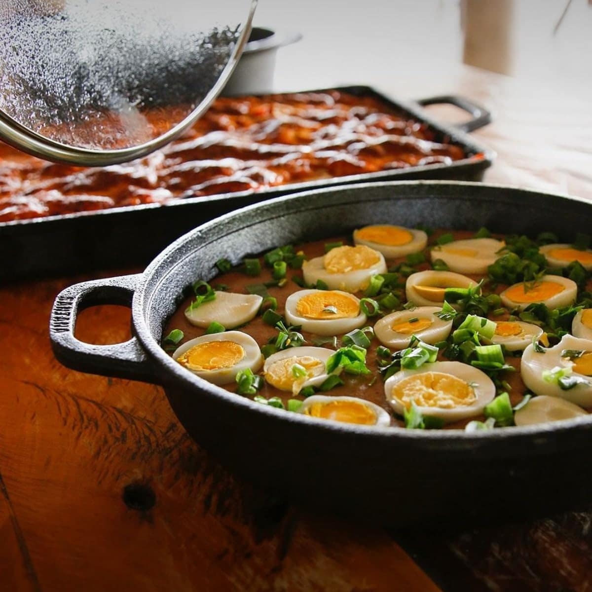 Panela Paella 36 cm Com Tampa de Ferro Fundido - Image 3