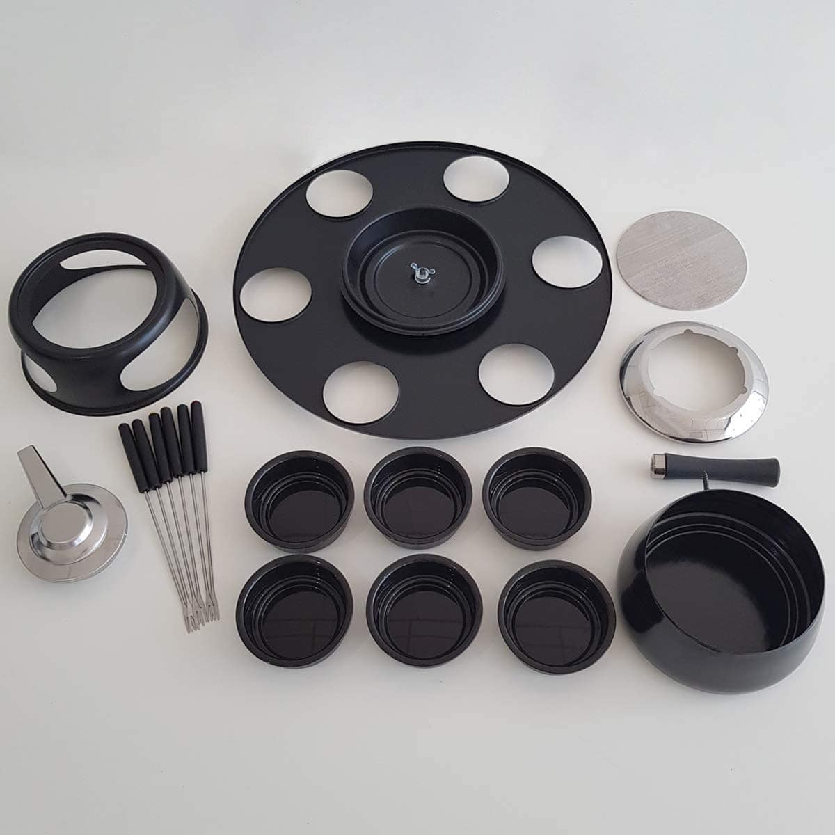 Aparelho Fondue Giratório 18 Peças Serviço Fondue Cervinia C... - Image 6