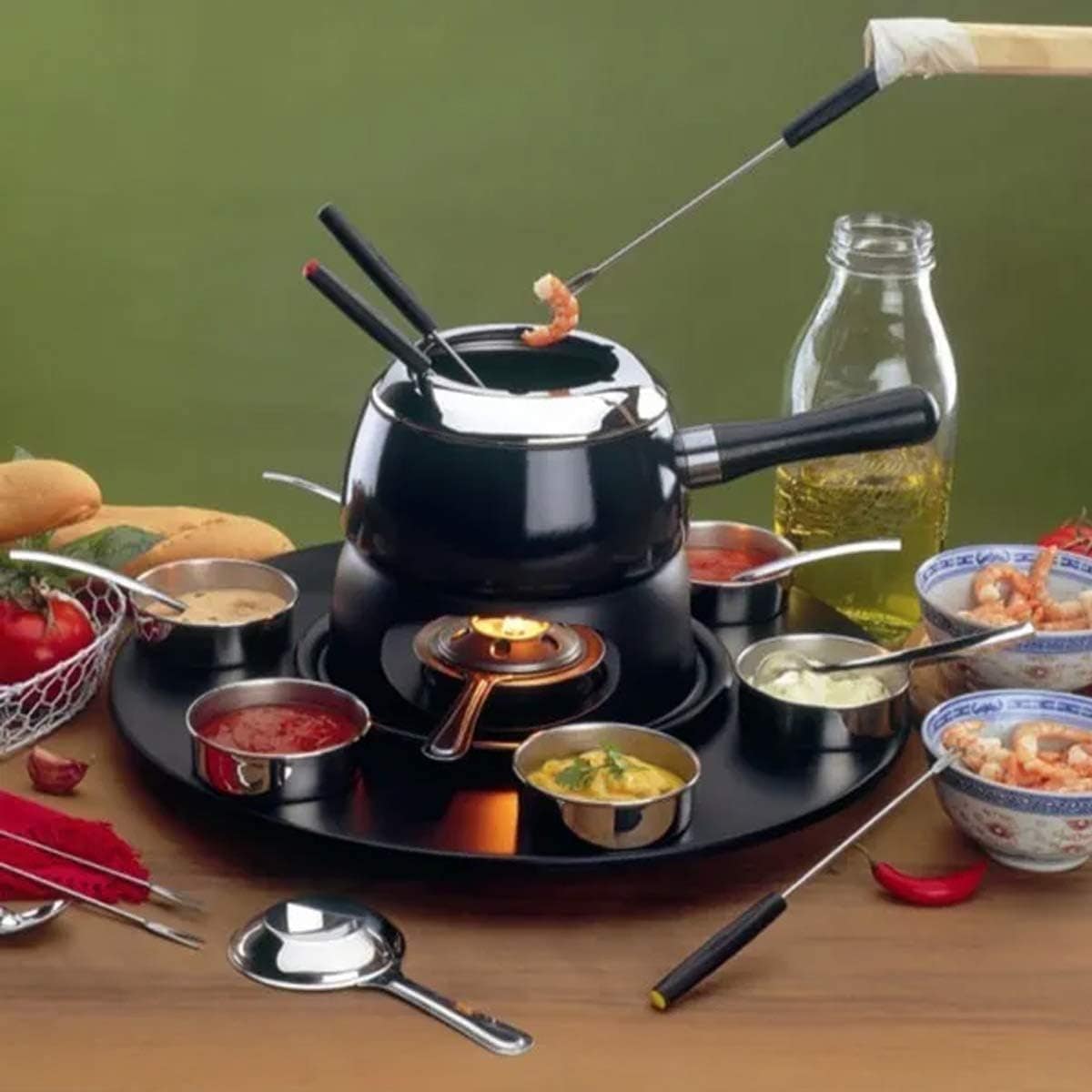 Aparelho Fondue Giratório 18 Peças Serviço Fondue Cervinia C... - Image 2