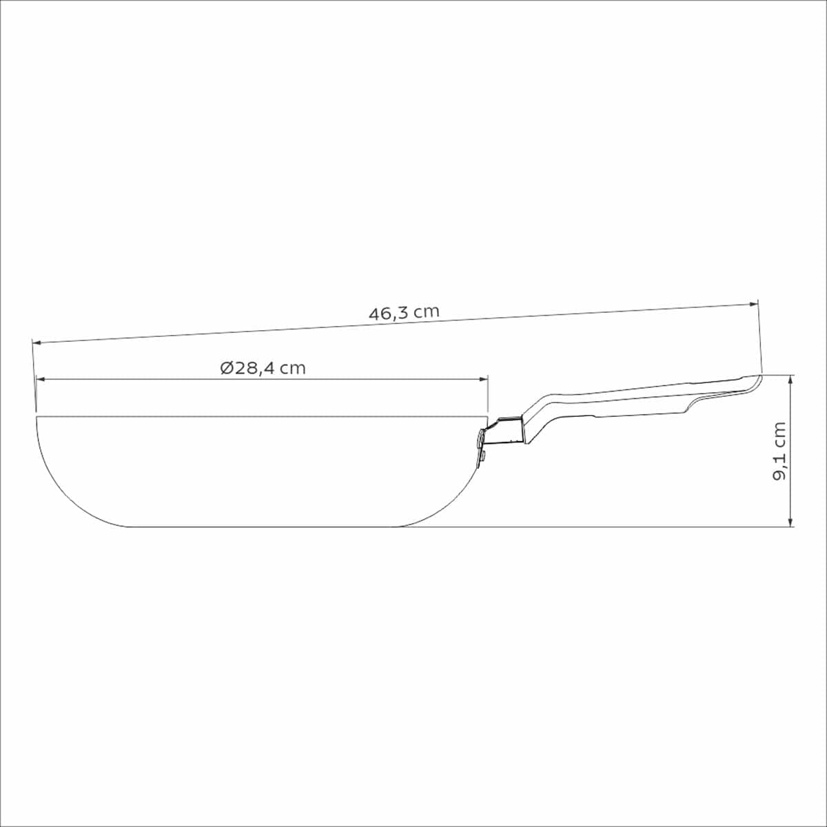 Frigideira Funda Antiaderente Tramontina 3,3l Grafite Loreto... - Image 5