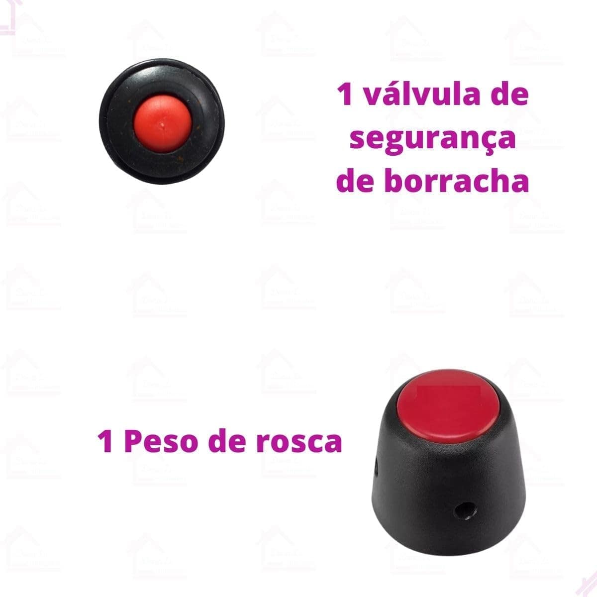 Kit Borracha Panela De Pressão Panelux 4,5 Litros Peso E Vál... - Image 5