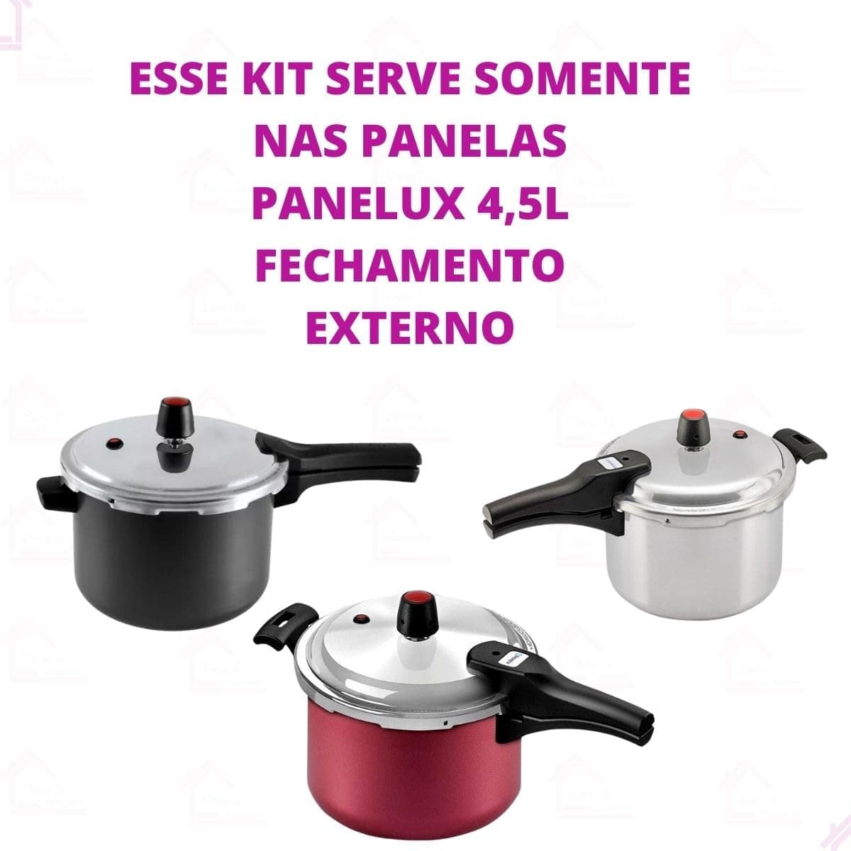Kit Borracha Panela De Pressão Panelux 4,5 Litros Peso E Vál... - Image 6