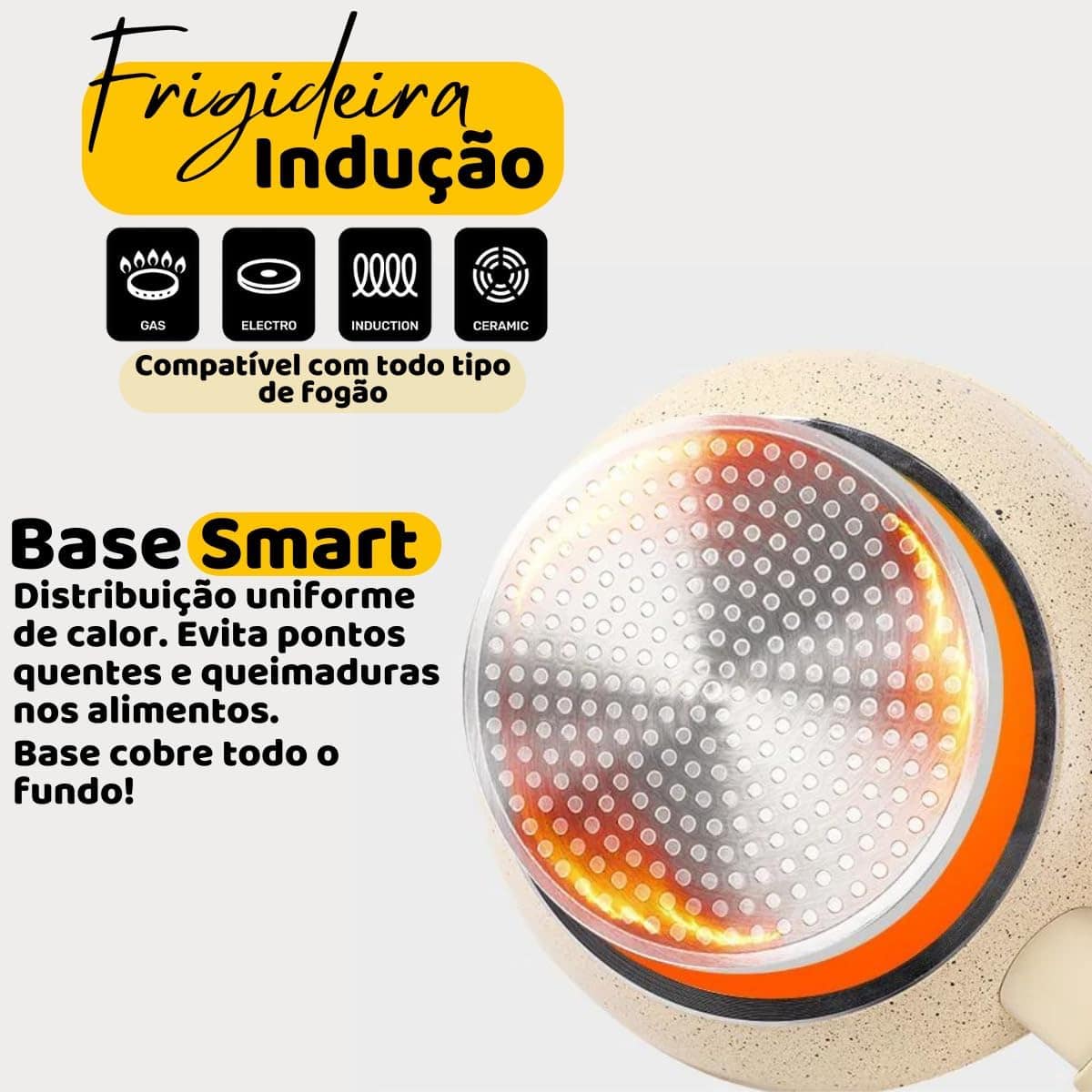 Frigideira de Indução Antiaderente Cerâmica Granilite 20cm - Image 2