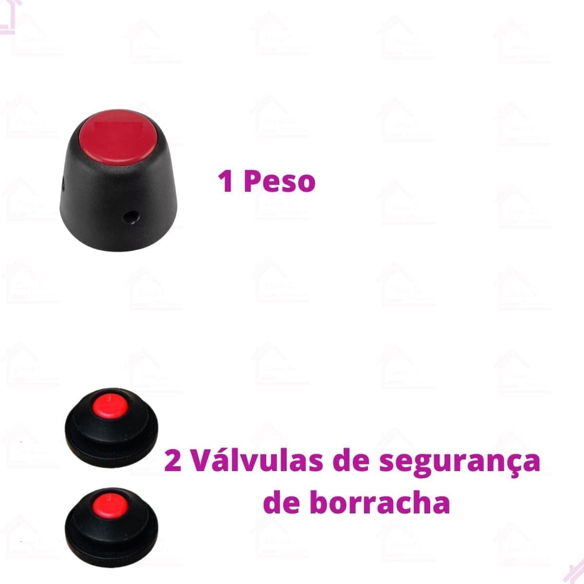 Kit Borracha Panela De Pressão 3D Alcast 4,5 L Peso E Válvul... - Image 3