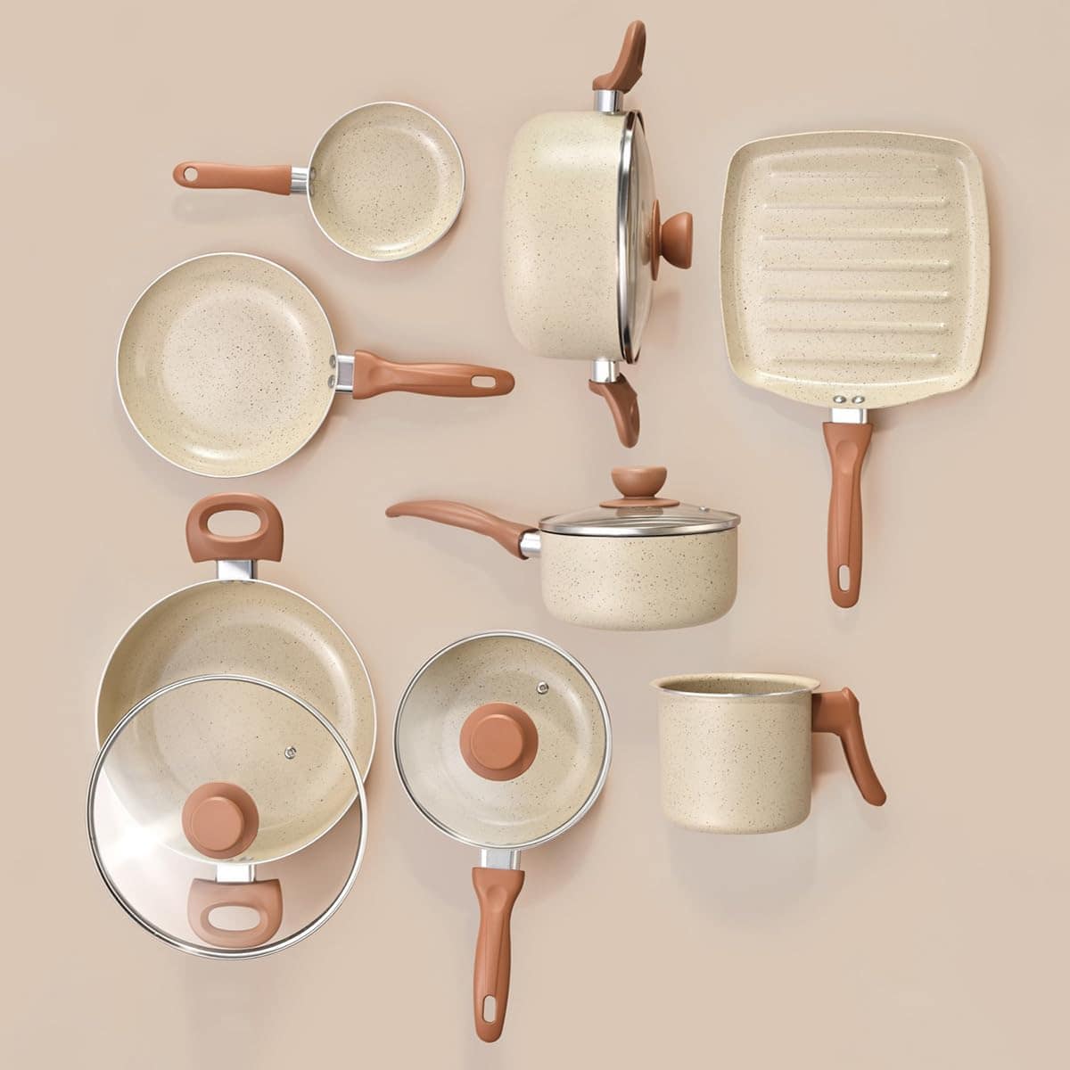 Oikos Terrara - Jogo com 8 Panelas Antiaderentes de Ceramica... - Image 6