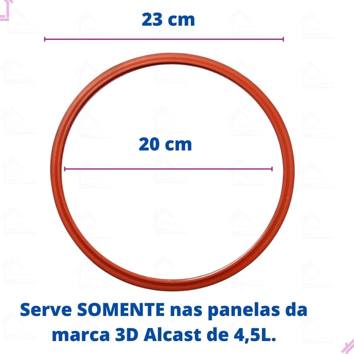Kit Borracha Panela De Pressão 3D Alcast 4,5 L Peso E Válvul... - Image 2