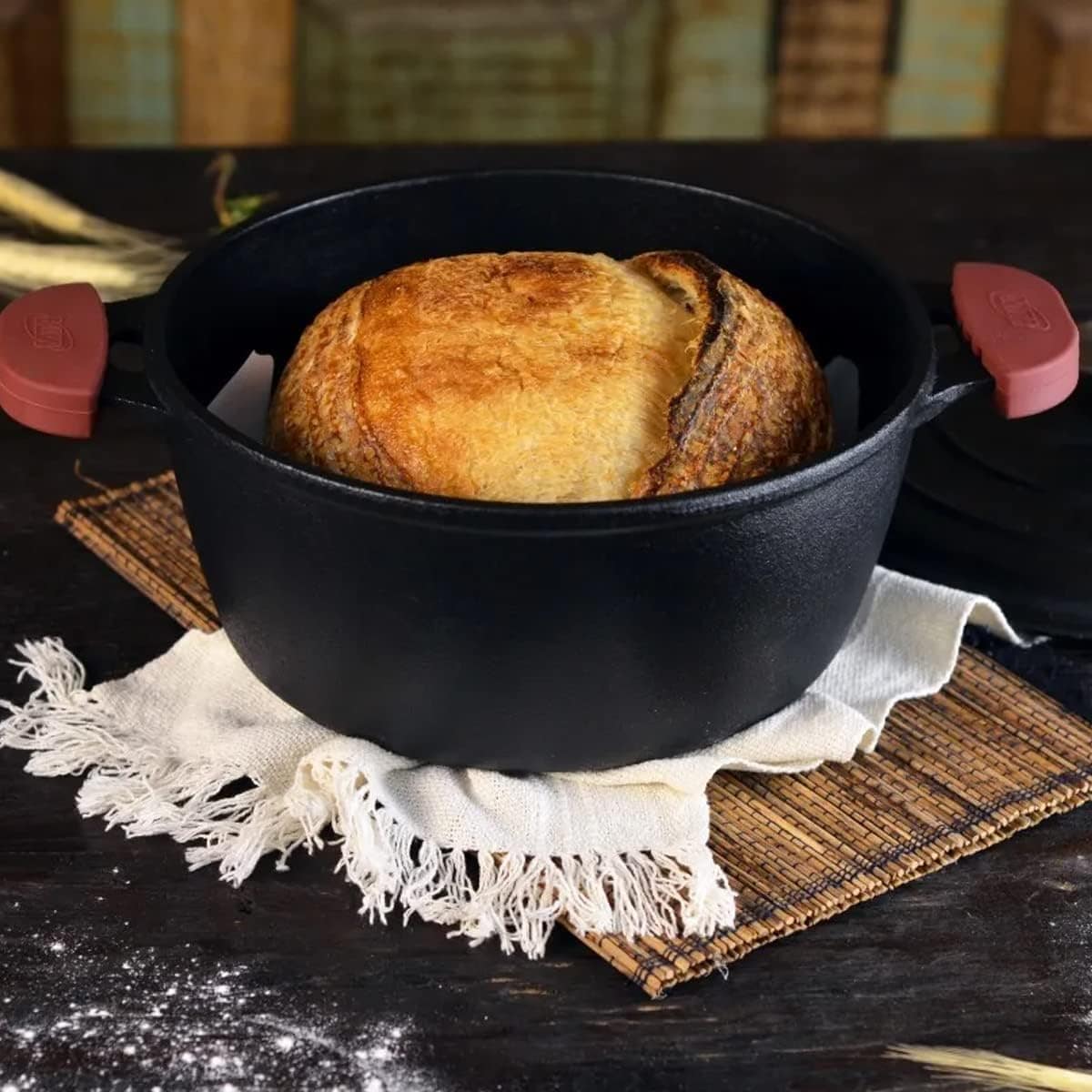 MTA CACAROLA TAMPA DE FERRO FORNO FOGAO FERRO FUNDIDO N°20/2... - Image 7