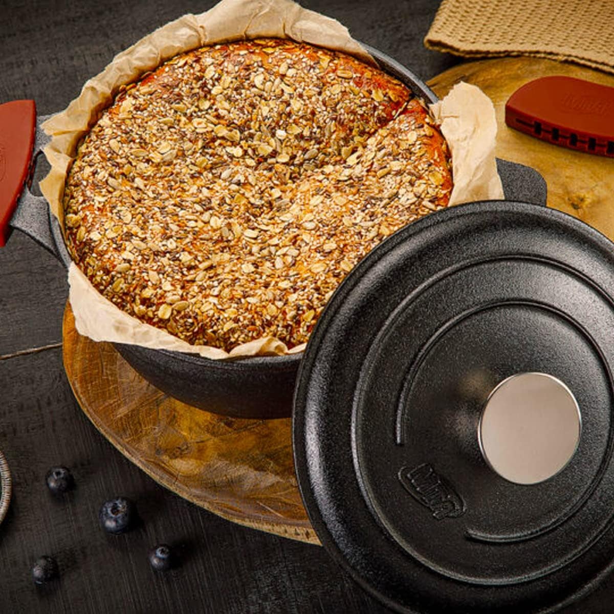 MTA CACAROLA TAMPA DE FERRO FORNO FOGAO FERRO FUNDIDO N°20/2... - Image 4