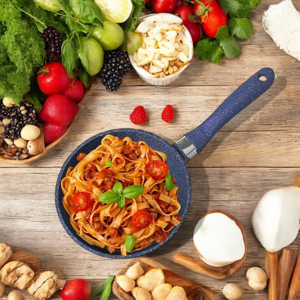 Jogo de Panelas Antiaderente com Tampa em Vidro 5 Peças Gran... - Image 4